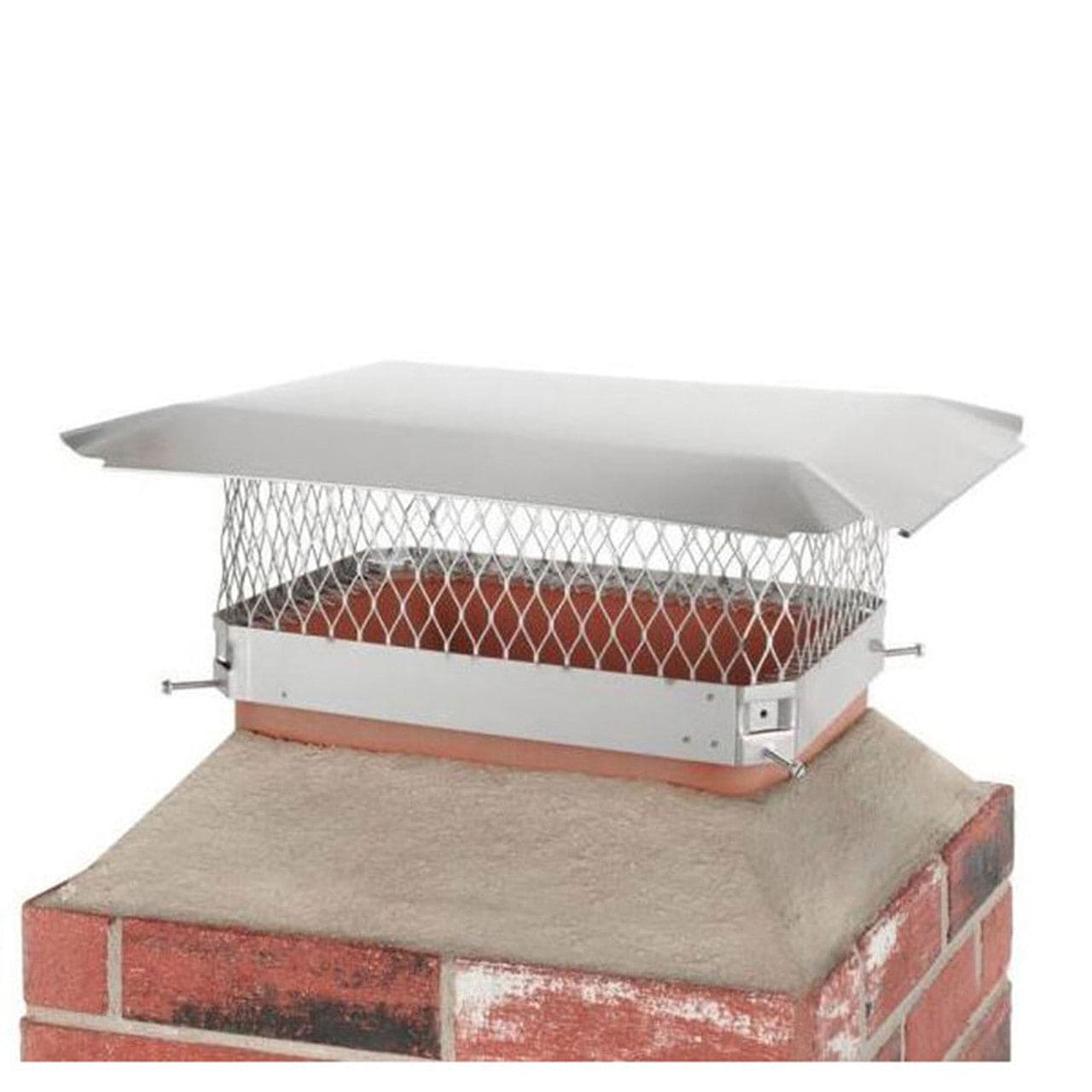 13" X 18" Hy-C 304-Alloy Stainless Steel Single-Flue Cap - SS1318U - Chimney Cricket