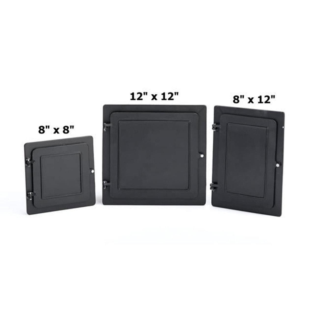 8" X 12" Lyemance Cast-Aluminum Clean-Out Doors - Chimney Cricket