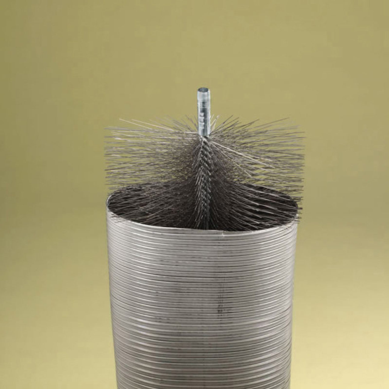 4 5/8" X 15" Heavy-Duty Small OvalFlex Wire Chimney Cleaning Brush with 3/8" PT - Chimney Cricket