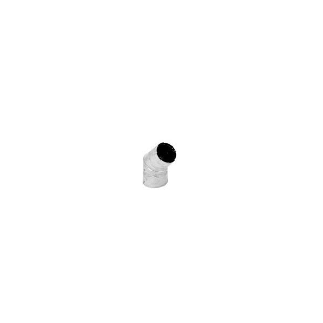 3" PelletVent Pro Double-Wall Galvalume 45-Degree Elbow - 3PVP-E45 - Chimney Cricket