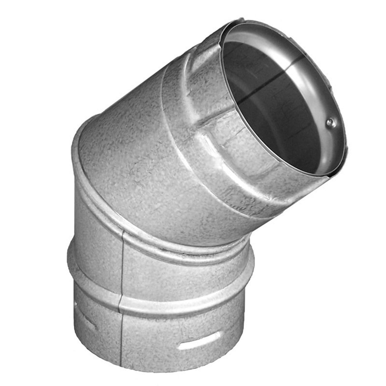 4" PelletVent Pro Double-Wall Black 45-Degree Elbow - 4PVP-E45B - Chimney Cricket