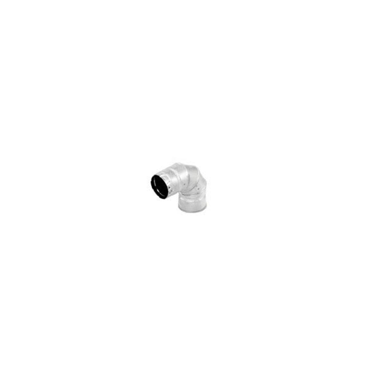 3" PelletVent Pro Double-Wall Galvalume 90-Degree Elbow - 3PVP-E90 - Chimney Cricket