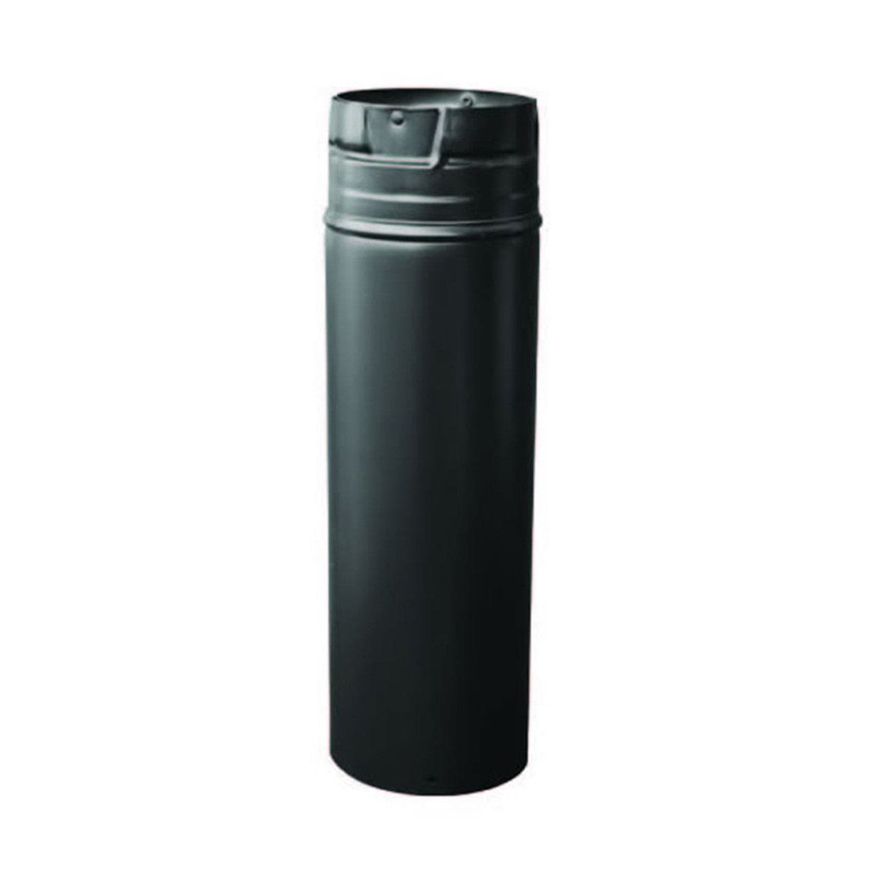 3" X 12" PelletVent Pro Black Pipe Extension - 3PVP-12AB - Chimney Cricket