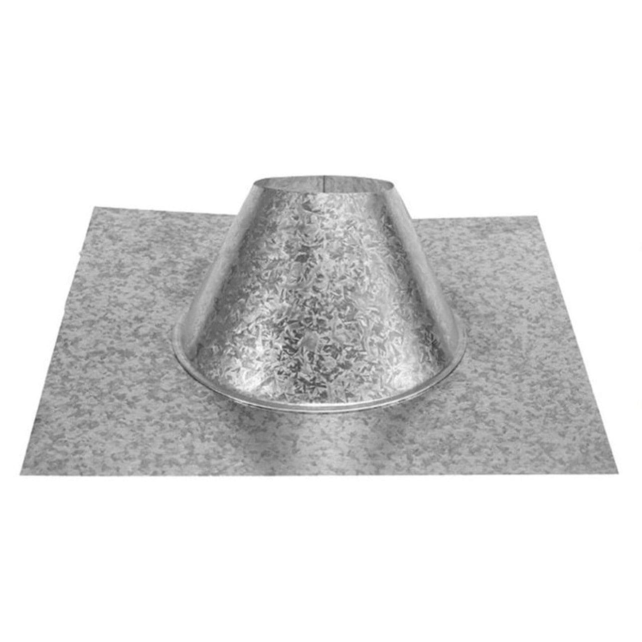 3" PelletVent Pro Adjustable 0/12 - 6/12 Roof Flashing - 3PVP-F6 - Chimney Cricket