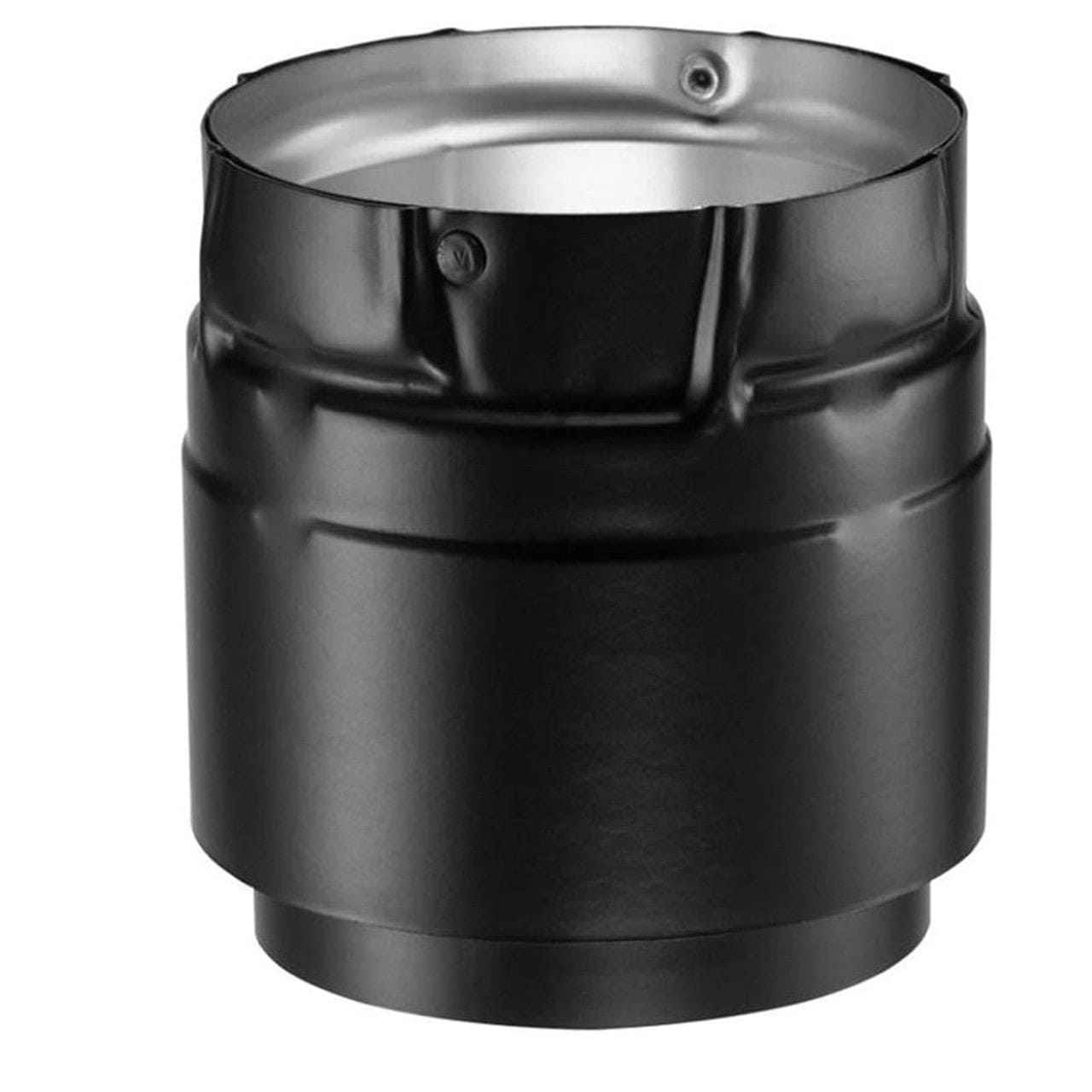 4" PelletVent Pro Black Appliance Adaptor - 4PVP-ADB - Chimney Cricket
