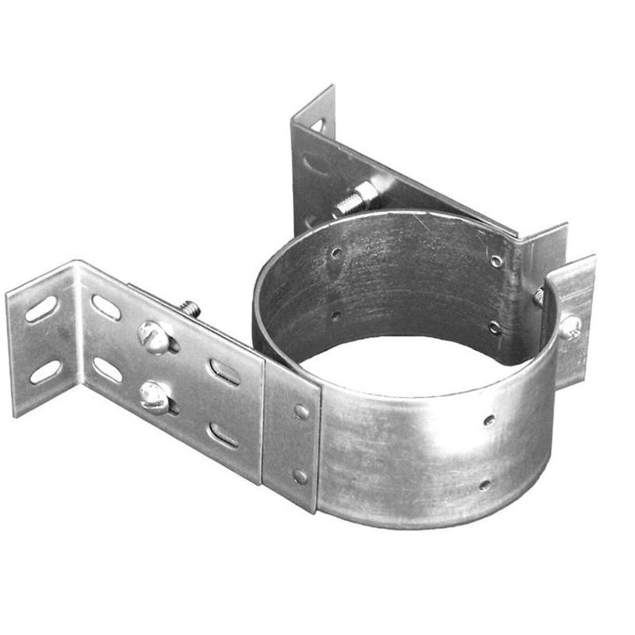4" PelletVent Pro Adjustable Wall Strap/Tee Support - 4PVP-WSA - Chimney Cricket