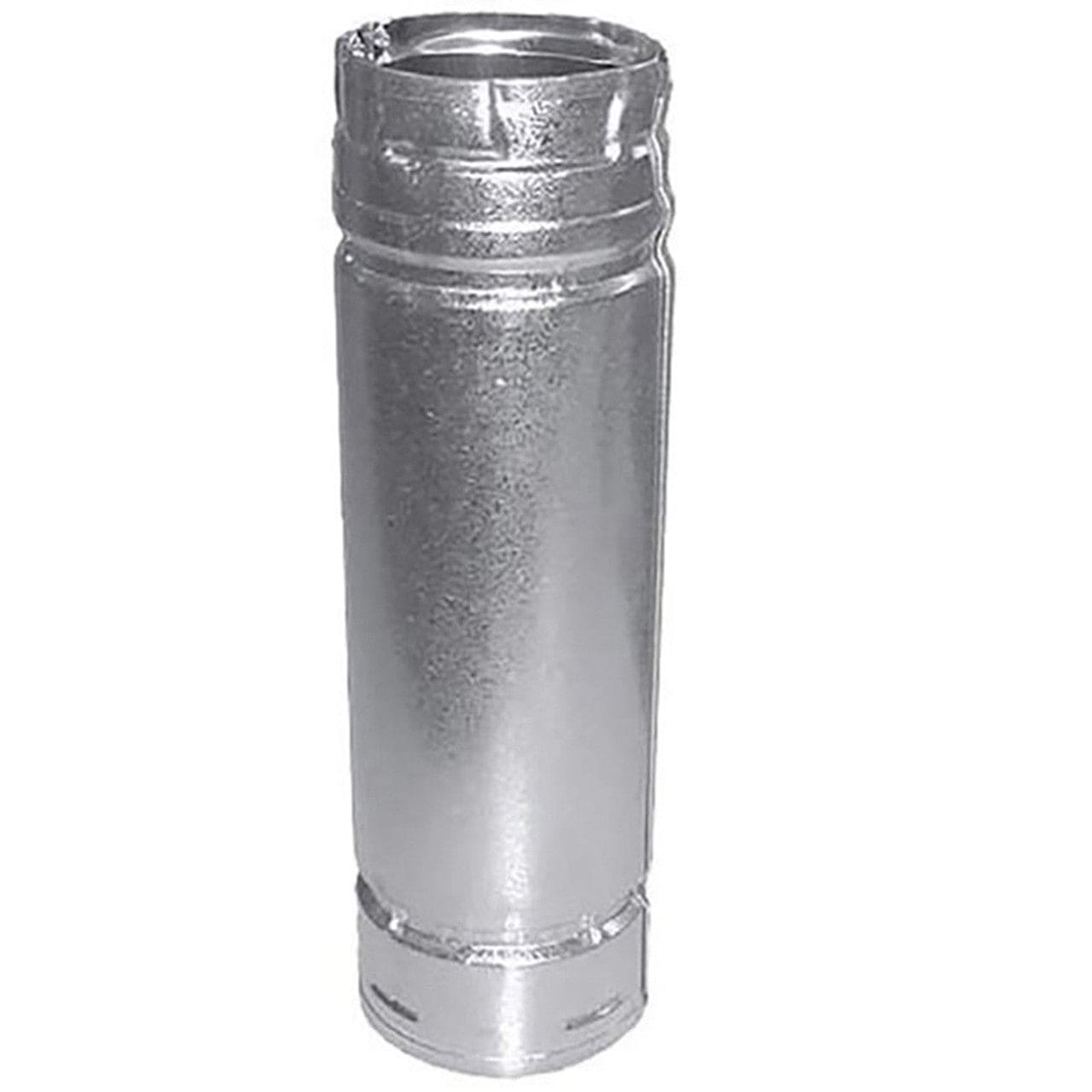 4" x 36" PelletVent Pro Double-Wall Galvalume Pipe Length - 4PVP-36 - Chimney Cricket
