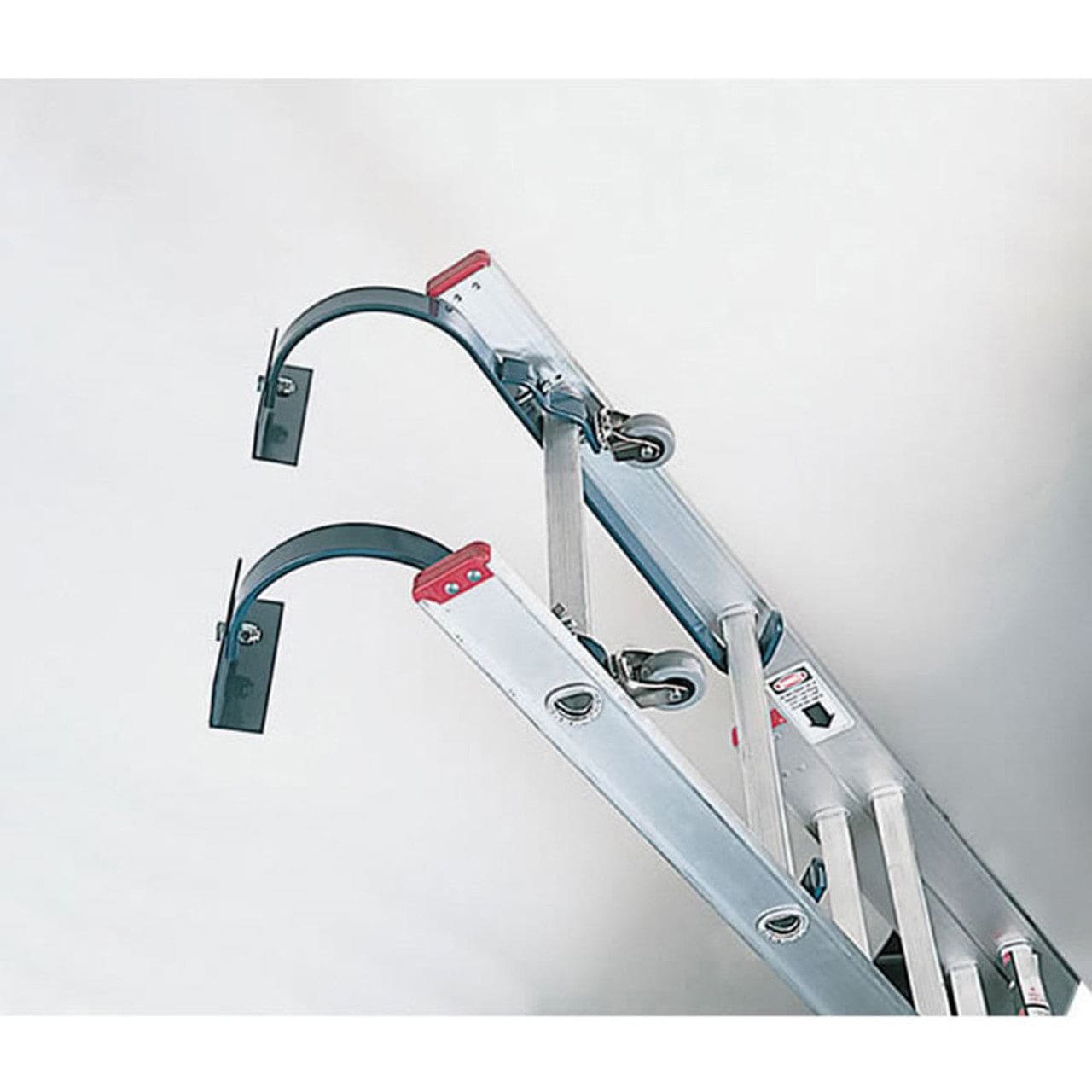 Flat Ridge Red Ladder Hook with Wheels - FLLH-C - Chimney Cricket