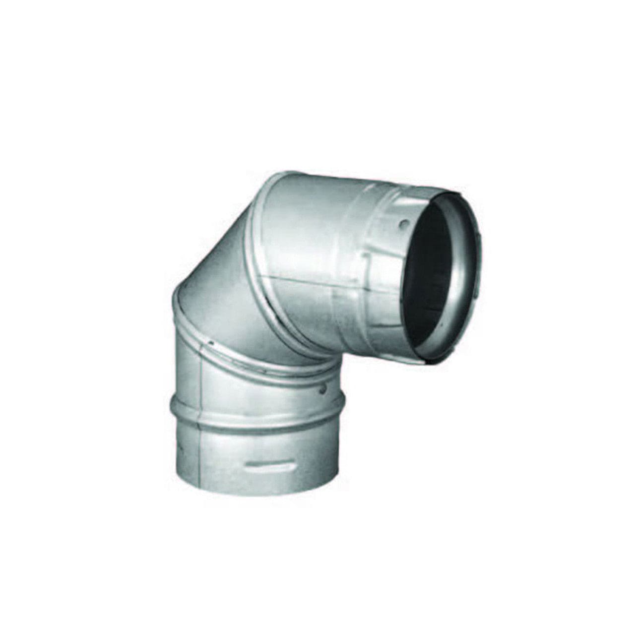 4" DuraVent PelletVent Pro Double-Wall Black 90-Degree Elbow - 4PVP-E90B - Chimney Cricket