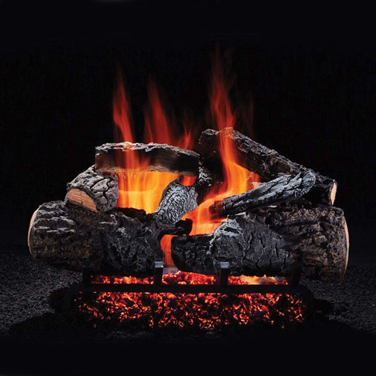 21" Hargrove RGA 2-72 Approved Cross Timbers Vented Gas Logs (Uses 18" Burner) - CTS2108RG - Chimney Cricket