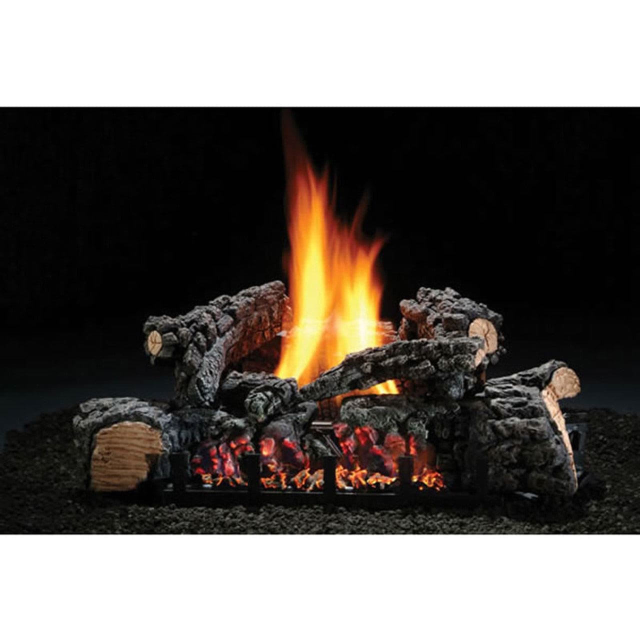 26" Highland Glow Vent-Free Natural Gas Log Set with Variable Flame Height Control - EFHG26N1E - Chimney Cricket