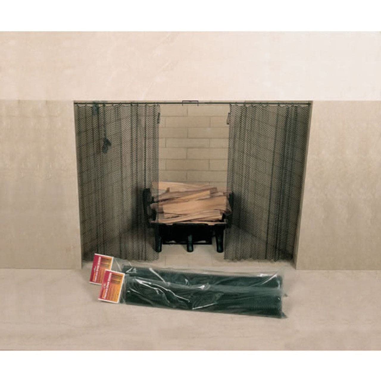 48" X 22" Woodfield Hanging Fireplace Spark & Ember Screen - Chimney Cricket