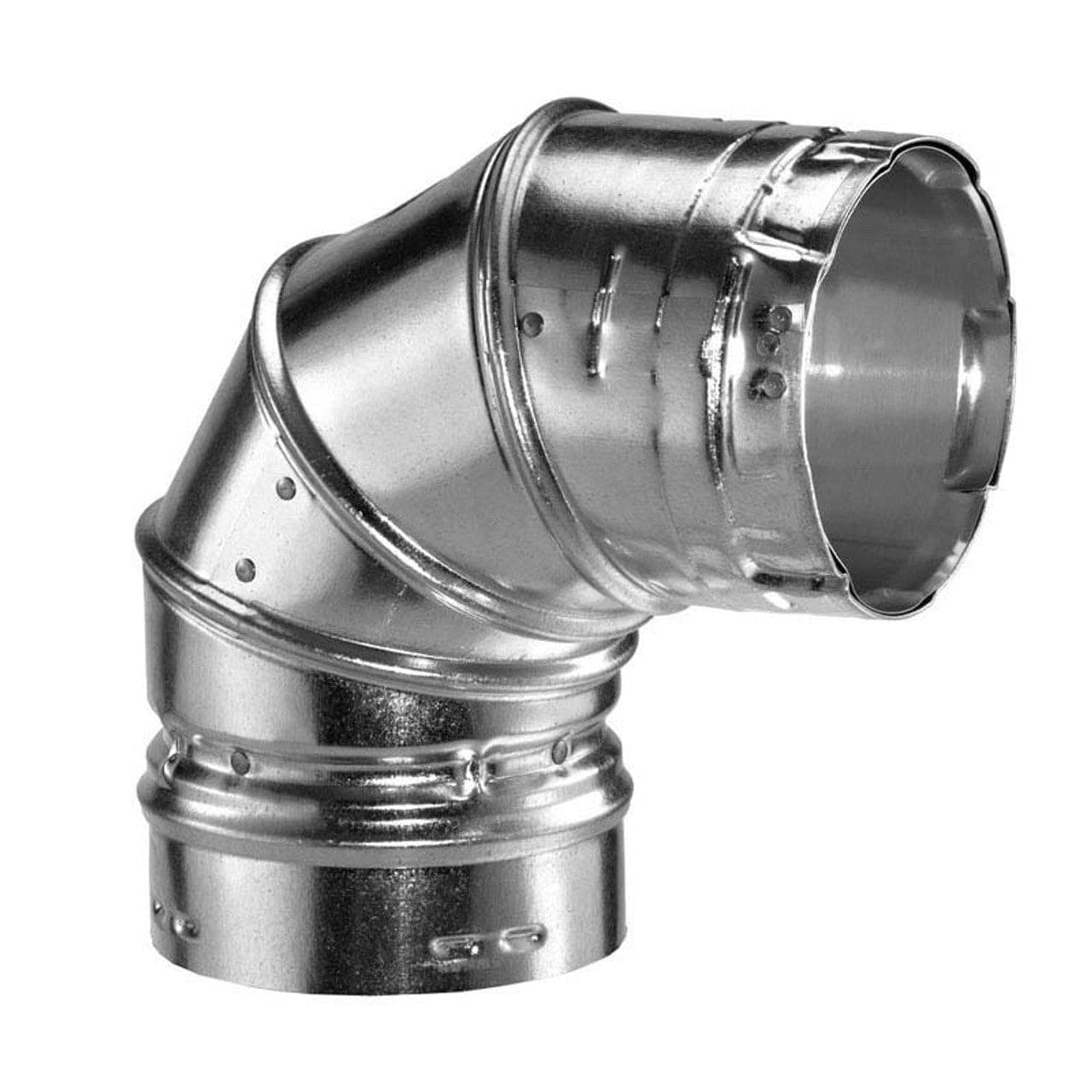 4" Type B Gas Vent 90-Degree Adjustable Elbow - 4BVL90 - Chimney Cricket