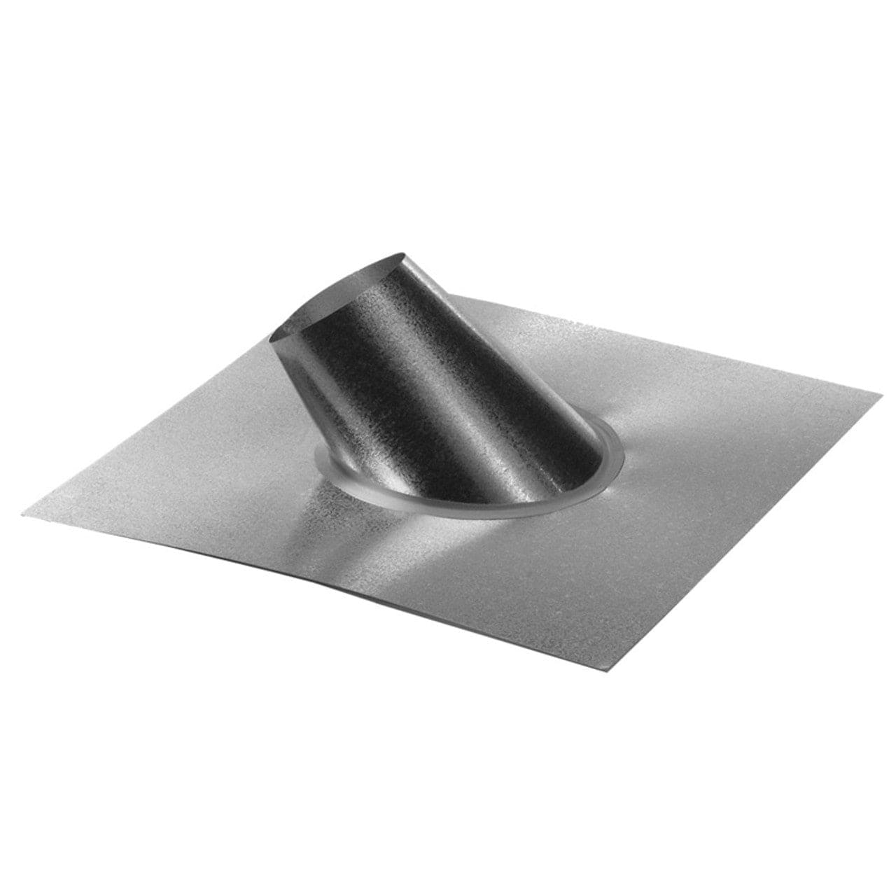 4" Type B Gas Vent Galvalume 7/12 - 12/12 Pitch Steep Roof Flashing - 4BVFSR - Chimney Cricket