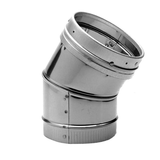 8" DuraVent DuraLiner Stainless Steel 30-Degree Elbow - 8DLR-E30SS - Chimney Cricket