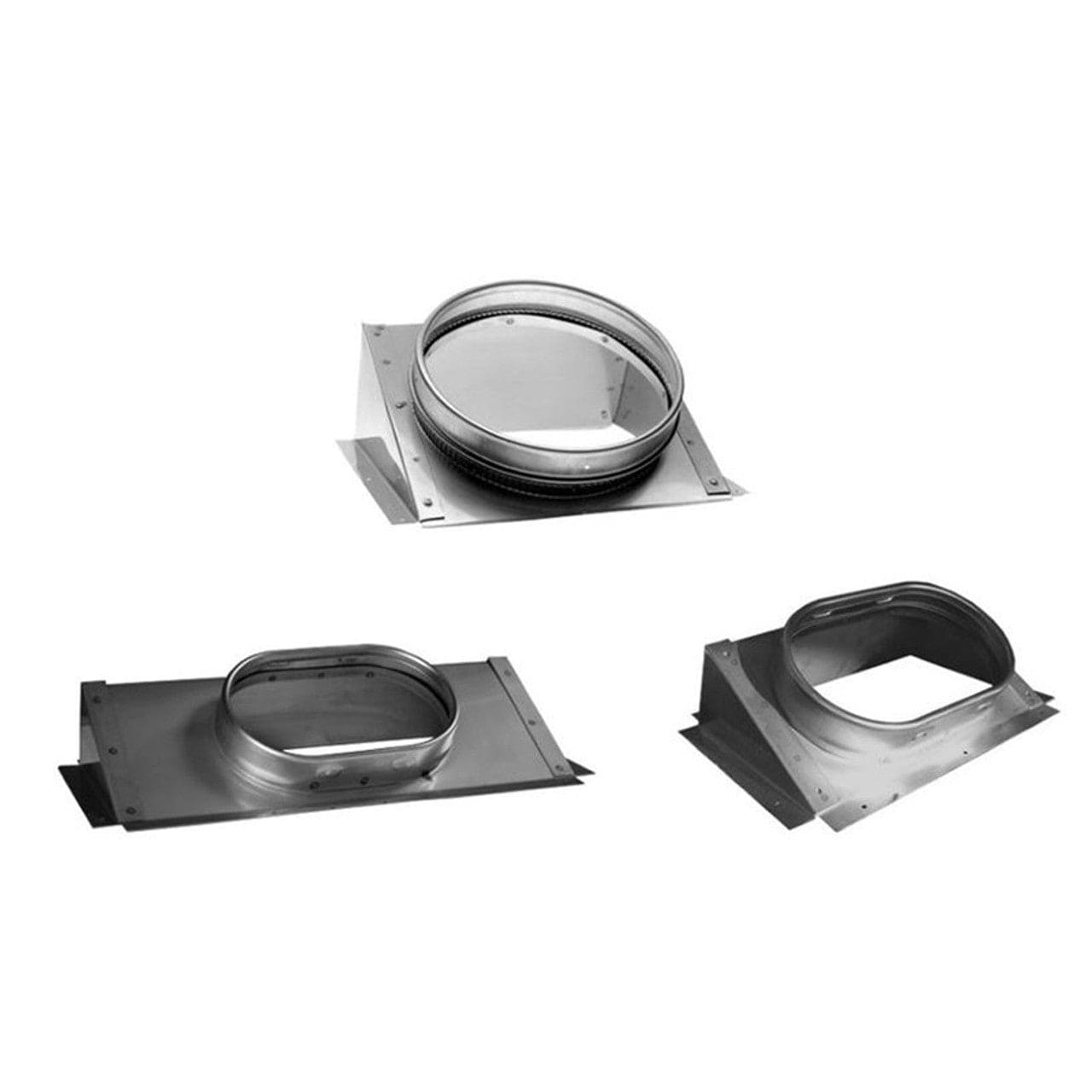 6" DuraVent DuraLiner 30-Degree Round-to-Oval Stove Connector - 6DLR-CNRO - Chimney Cricket