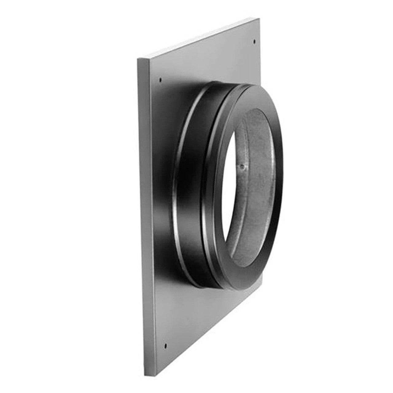 4" x 6-5/8" DuraVent Round 13" x 13" Support Cover - 46DVA-DC - Chimney Cricket