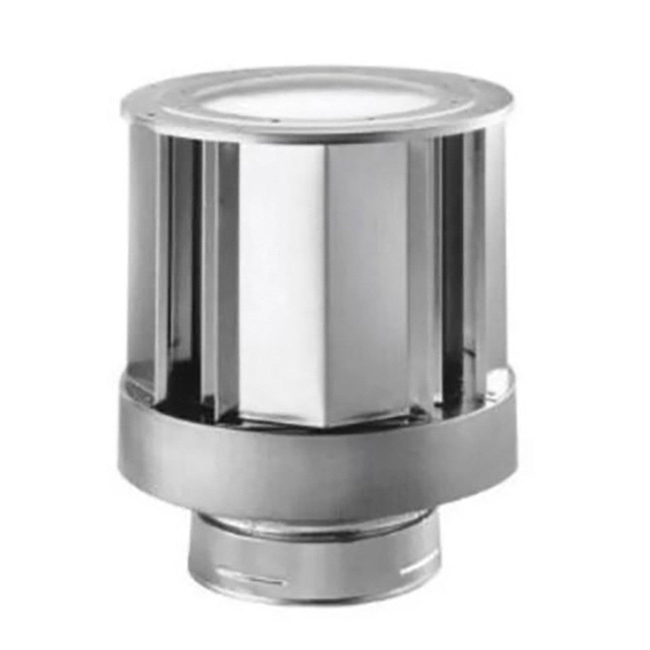 4" DuraVent DirectVent Pro Galvanized Square Vertical High Wind Termination Cap - 46DVA-VCH - Chimney Cricket