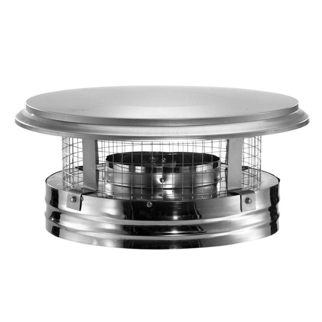 6" DuraVent DuraPlus Stainless Steel Chimney Cap - 6DP-VC - Chimney Cricket