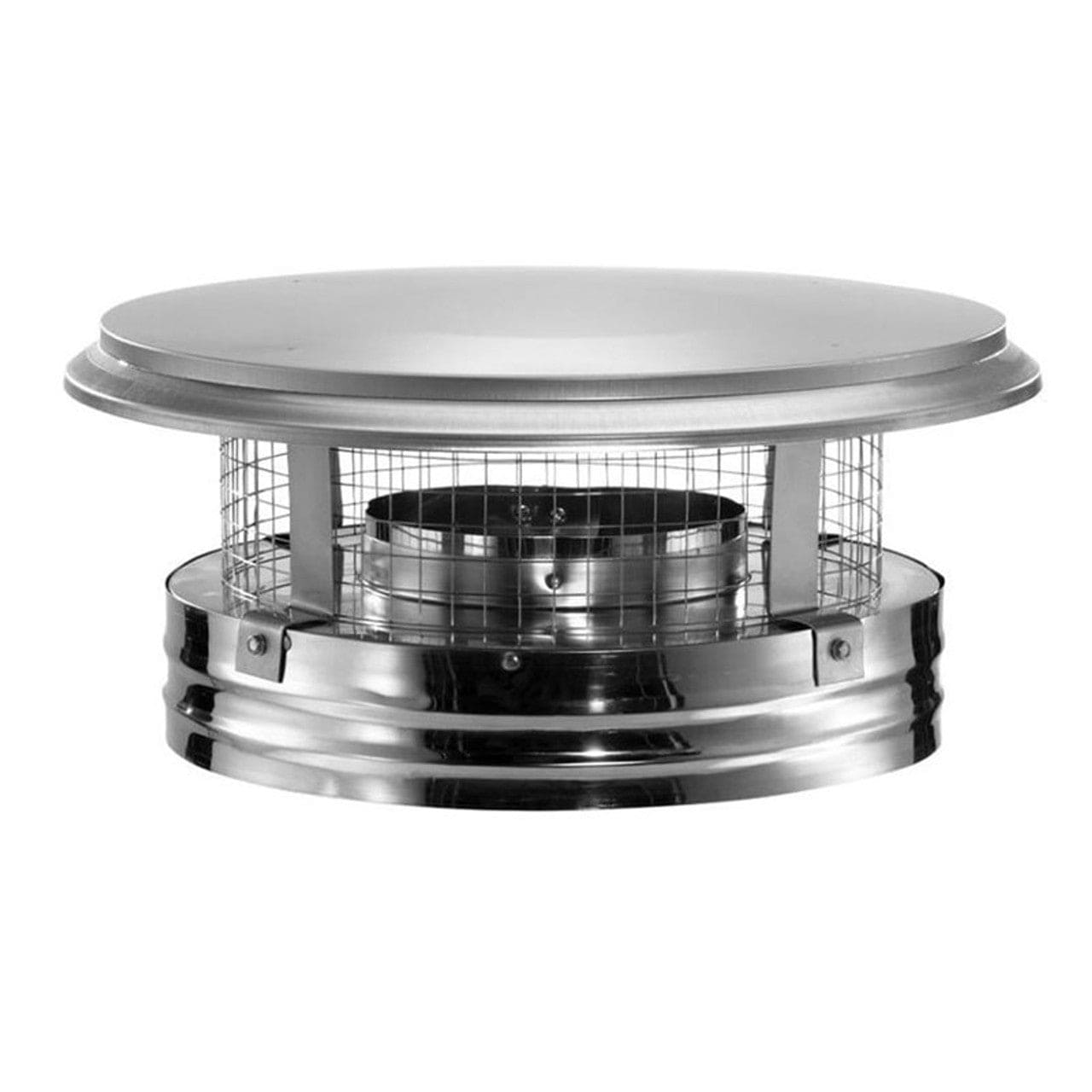 8" DuraVent DuraPlus Stainless Steel Chimney Cap - 8DP-VC - Chimney Cricket