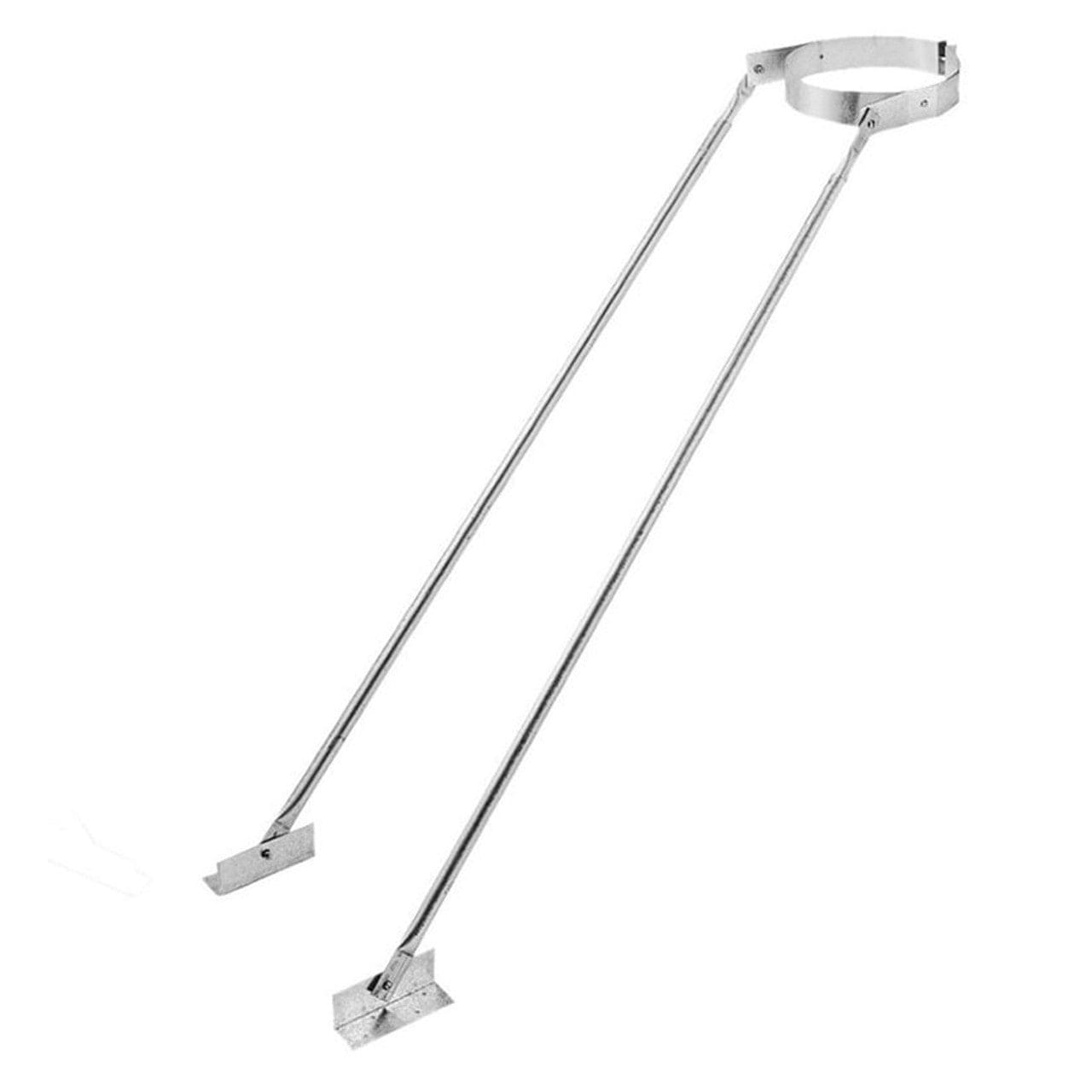 8" DuraVent DuraPlus Adjustable Extended Roof Bracket - 8DP-XRB - Chimney Cricket