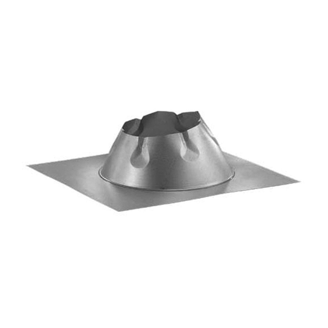 6" DuraVent DuraTech Galvalume Adjustable 0/12 - 6/12 Roof Flashing - 6DT-F6 - Chimney Cricket