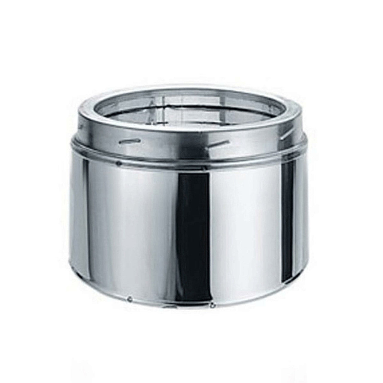 7" x 6" Duravent DuraTech Factory-Built Double-Wall Stainless Steel Chimney Pipe - 7DT-06SS - Chimney Cricket