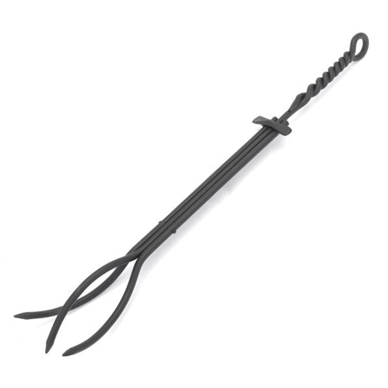 Minuteman 28" Wrought Iron Twisted Rope Design Tongs - WR-02T - Chimney Cricket