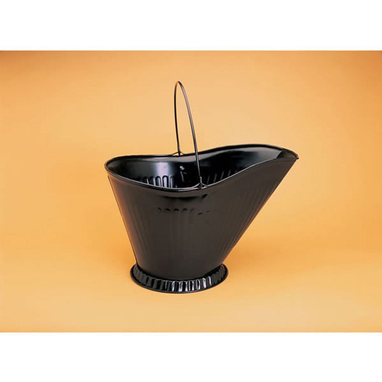 Black Steel 3-Gallon Coal Hod - Chimney Cricket