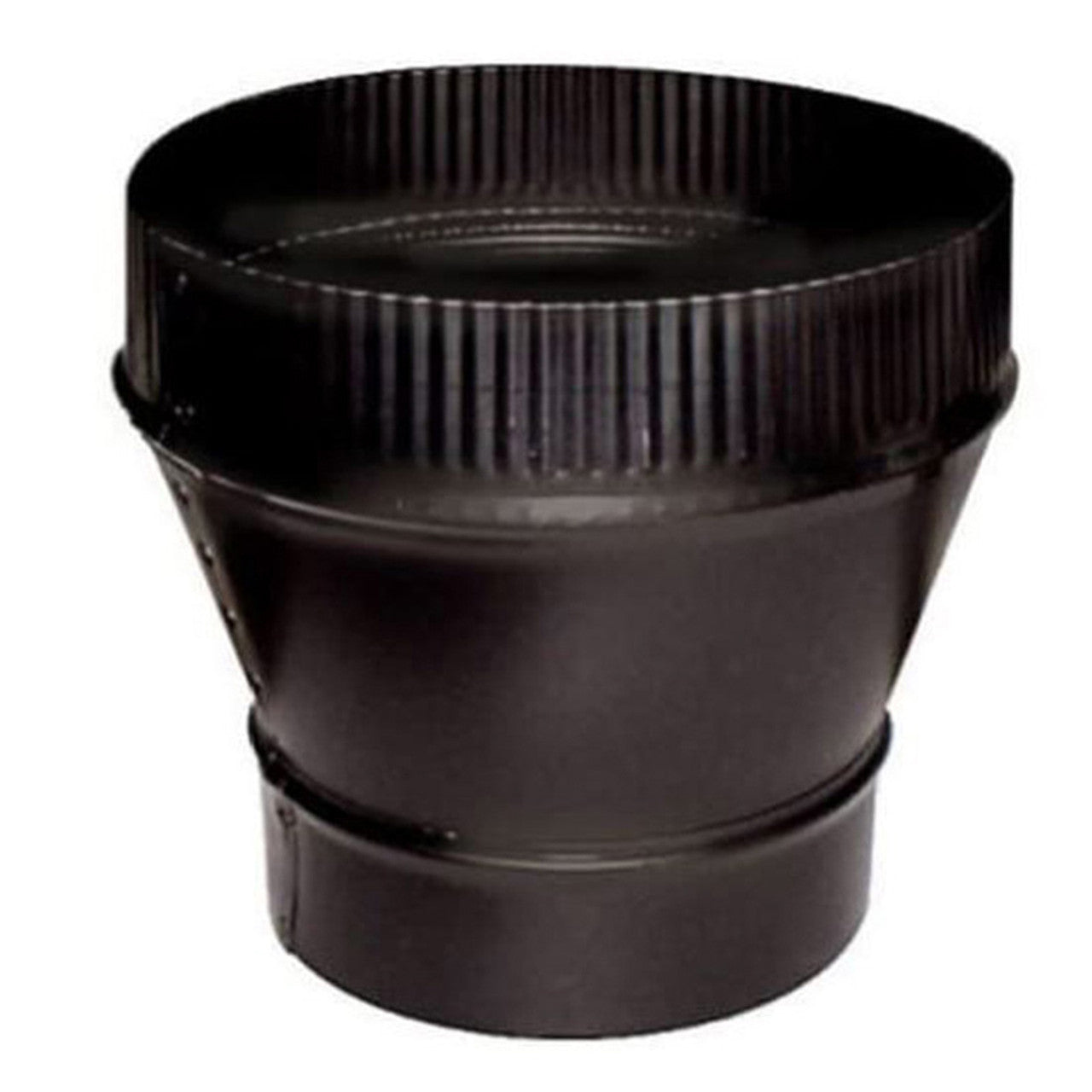 7" to 6" Snap-Lock Black Stove Pipe Reducer - BM0061 - Chimney Cricket