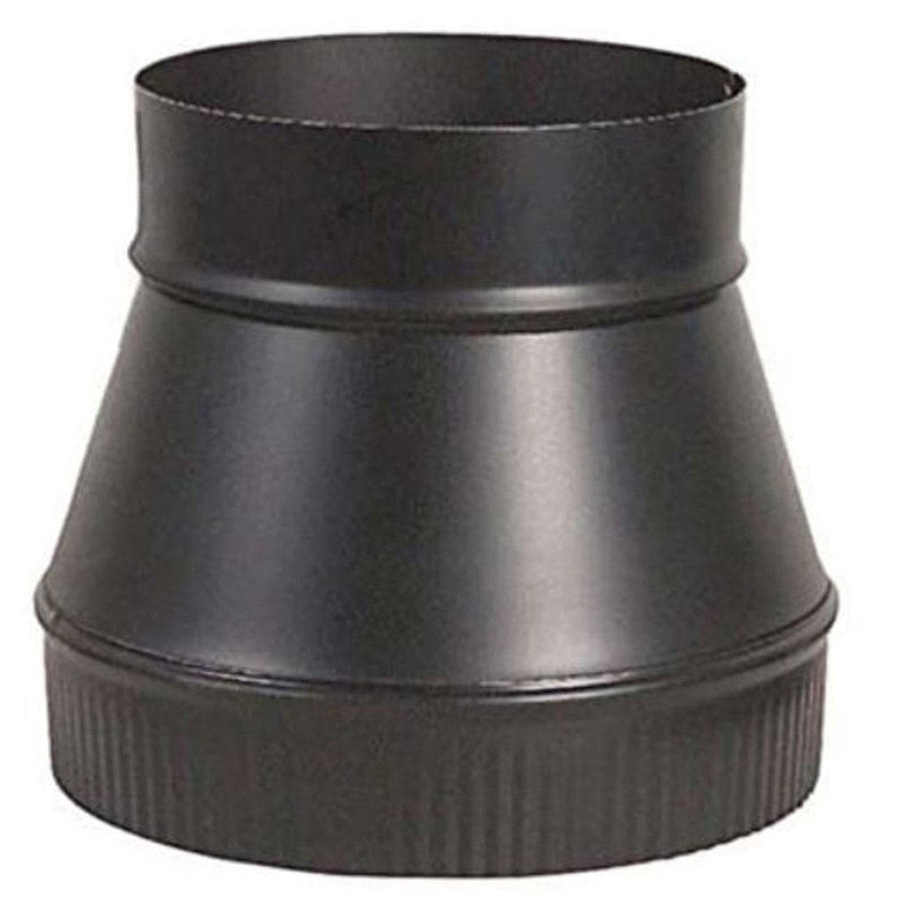 8" To 7" Snaplock Black Pipe Reducer Bm0063 Stove Chimney Cricket
