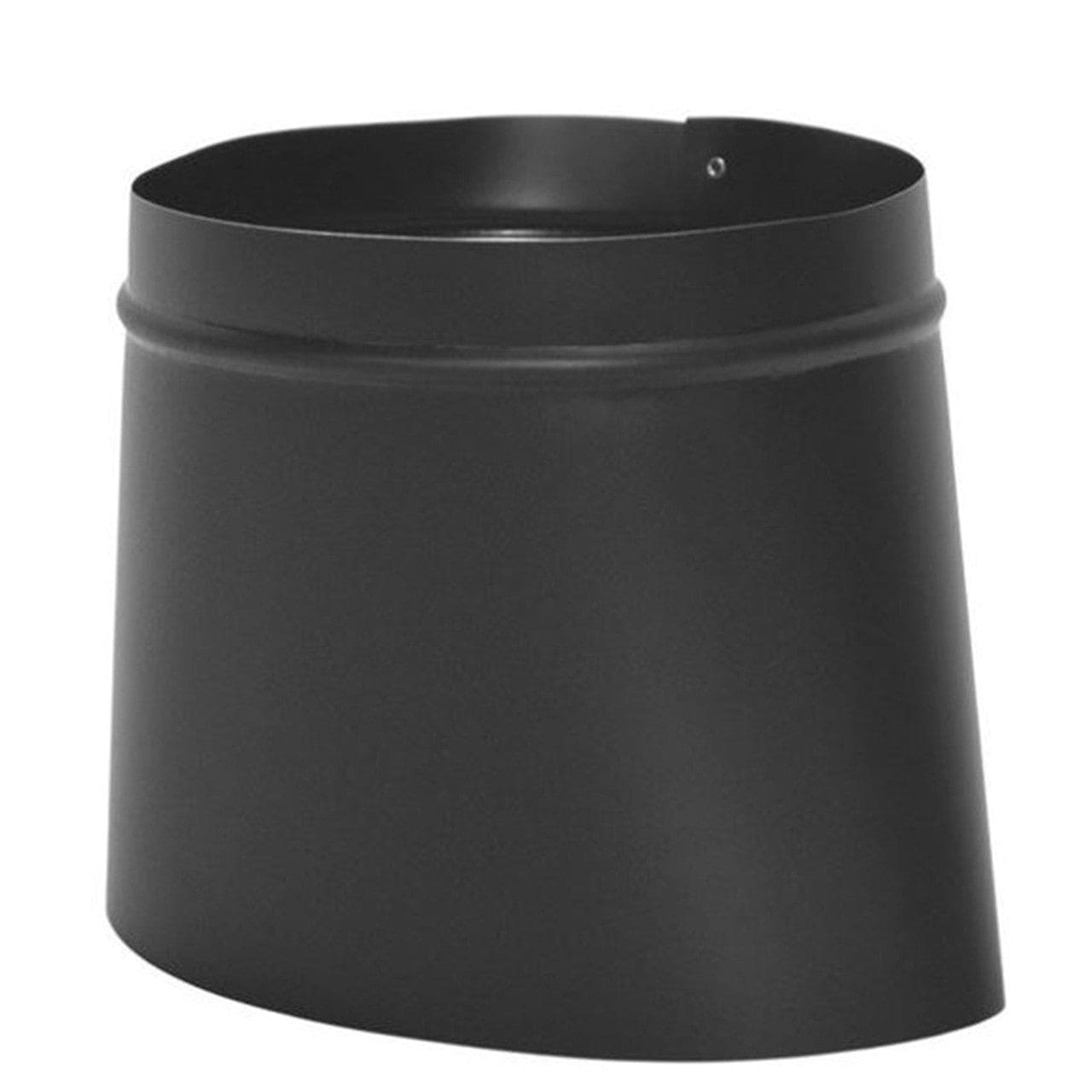 6" Snap-Lock Black Oval-to-Round Boot - BM0039 - Chimney Cricket