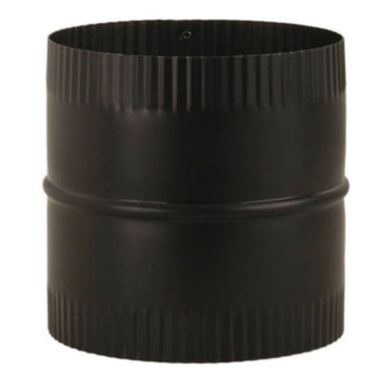 6" x 6" Snap-Lock Black Double-Crimp Male Coupling - BM0047 - Chimney Cricket
