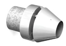 Duravent 3" x 5" Diameter CVS Horizontal 'Pellet' Termination Cap - 35CVSHC, 810013270 ** - Chimney Cricket