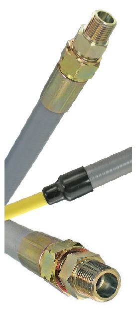 1/2" CTS X-Riser with 1/2" Female Flare Swivel 96"OAL. XR-10B-8SN-96-L-ZDC - Chimney Cricket