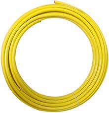 013850 - Tubing, Yellow Coated Copper, 3/8" OD x 50' - 221622 (CS5) - Chimney Cricket