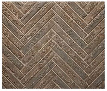 Outdoor Lifestyles 36" Brown Herringbone Refractory - Chimney Cricket