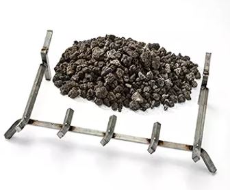 Outdoor Lifestyles Stainless Steel Grate with Lava Rock - Chimney Cricket