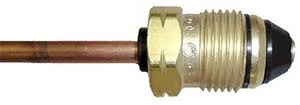 Dielectric Pigtail, POL X POL X 30" M.POL w/ 7/8" Nuts, 1/4" Tube, RegO (CS100) - Chimney Cricket