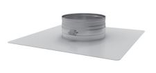 Duravent 6" DuraFlex Stainless Steel Top Plate and Storm Collar - 6DFSTPSC, 810017708 - Replaces 6DFS-TP - Chimney Cricket