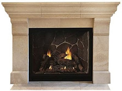 Tahoe DV Luxury FP, Clean Face Trad 42", 9-pc Log Set, Blower, Light Kit, IP, w/Remote, LP, 36-40K - Chimney Cricket