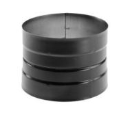 Duravent 7" DuraBlack Double-Skirted Stovetop Adapter - 7DBKADDB, 810000994 (CS1) - Chimney Cricket