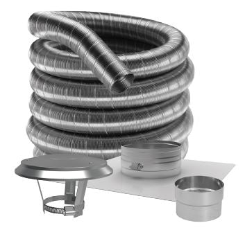 Duravent 6" x 25' DuraFlex 316 Basic Kit - 6DF31625K, 810002048 ** - Chimney Cricket
