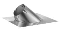 Duravent 7" DuraTech Adjustable Roof Flashing 7/12 - 12/12 - 7DTF12, 810000197 (CS1) - Chimney Cricket