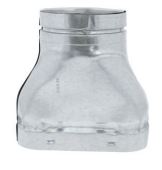 Duravent 4" Oval BV Oval-Round Adapter - 810018422 (CS6) - Chimney Cricket