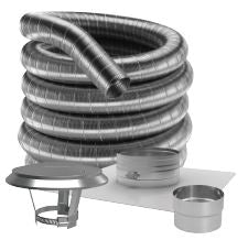 Duravent 8" x 30' DuraFlex 304 Basic Kit - 8DF30430K, 810001940 - Chimney Cricket