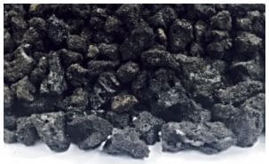 FGP 3/8" Outlaw Black Lava Rock - 8 Lb. Bag - Chimney Cricket