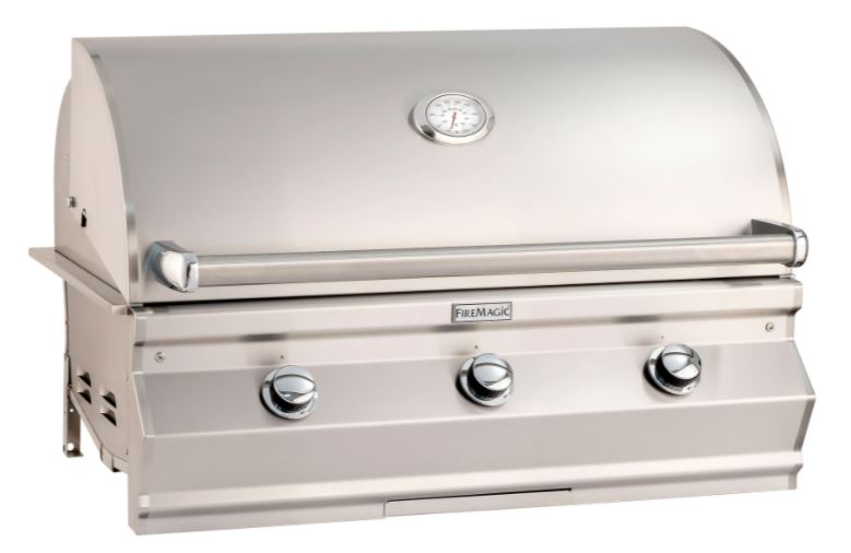 FM Choice C650i 36" Built-In Grill with Analog Thermometer, LP - C650IRT1P - Chimney Cricket