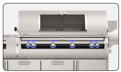 FM E1060s Echelon 48" Portable Grill with Analog Thermometer, Power Burner and Magic View Window, LP - E1060S9EAP51W - Chimney Cricket