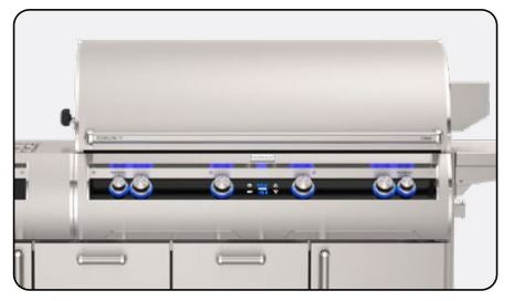 FM E1060s Echelon 48" Portable Grill with Digital Thermometer and Power Burner, LP - E1060S9E1P51 - Chimney Cricket